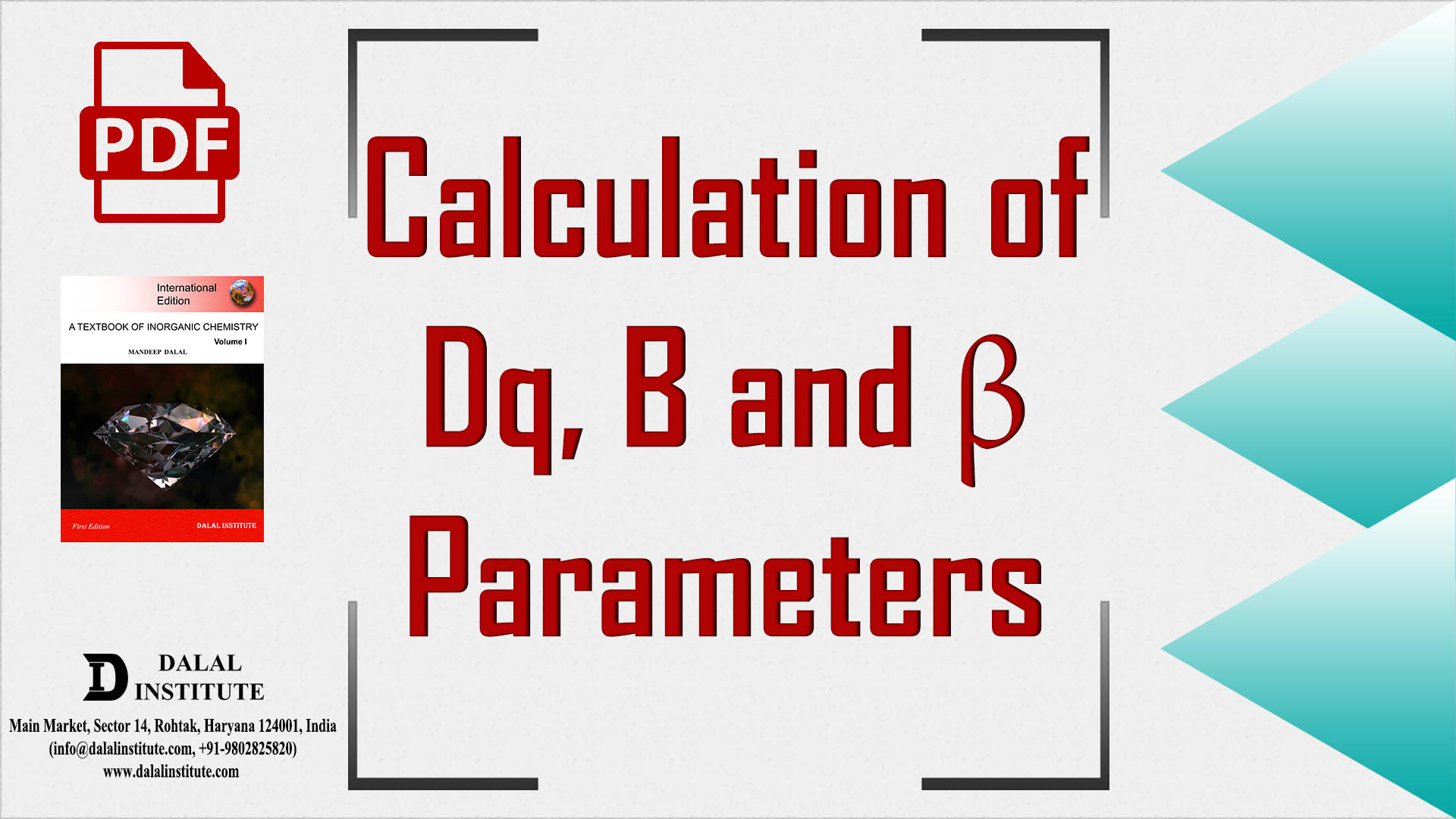 Calculation Of Dq, B And β Parameters - Dalal Institute