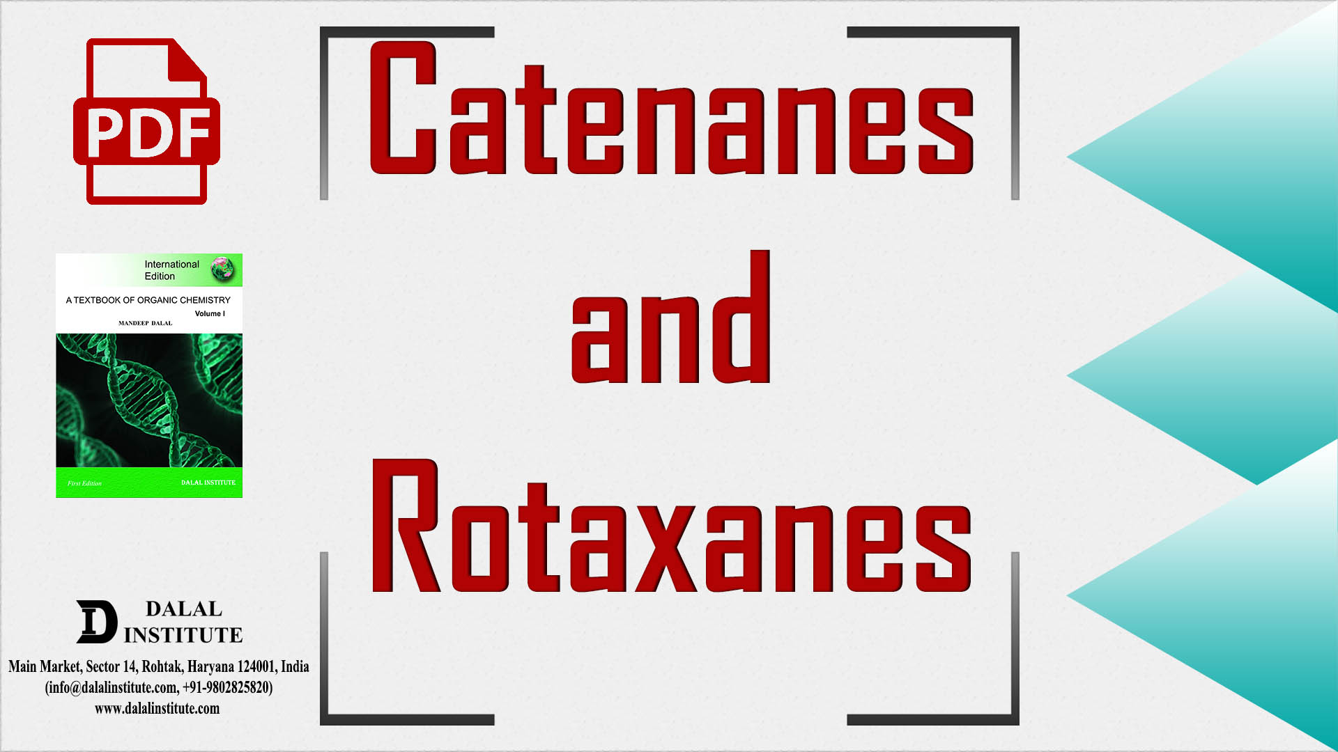 Catenanes and Rotaxanes Dalal Institute