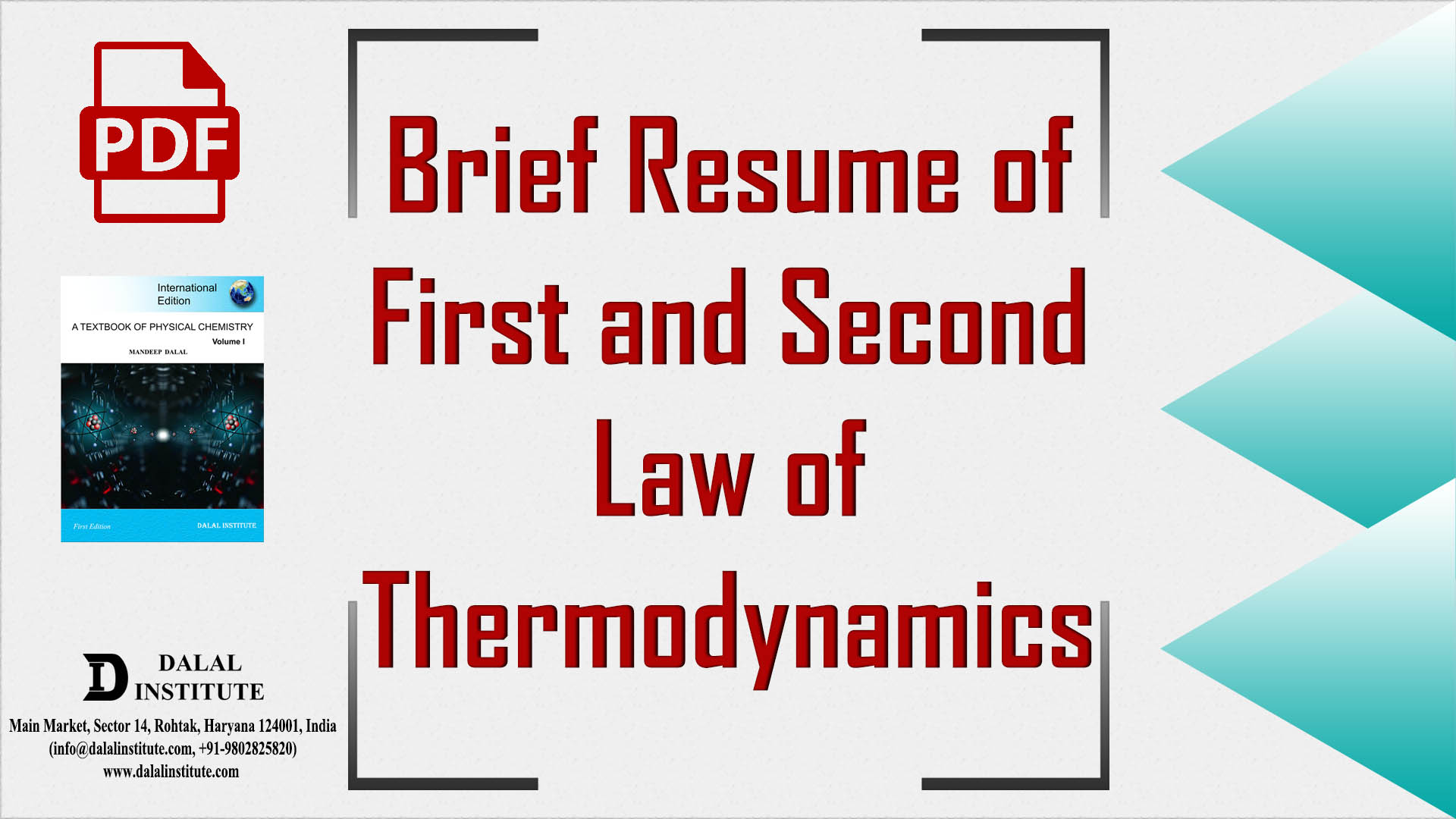 second law of thermodynamics pdf