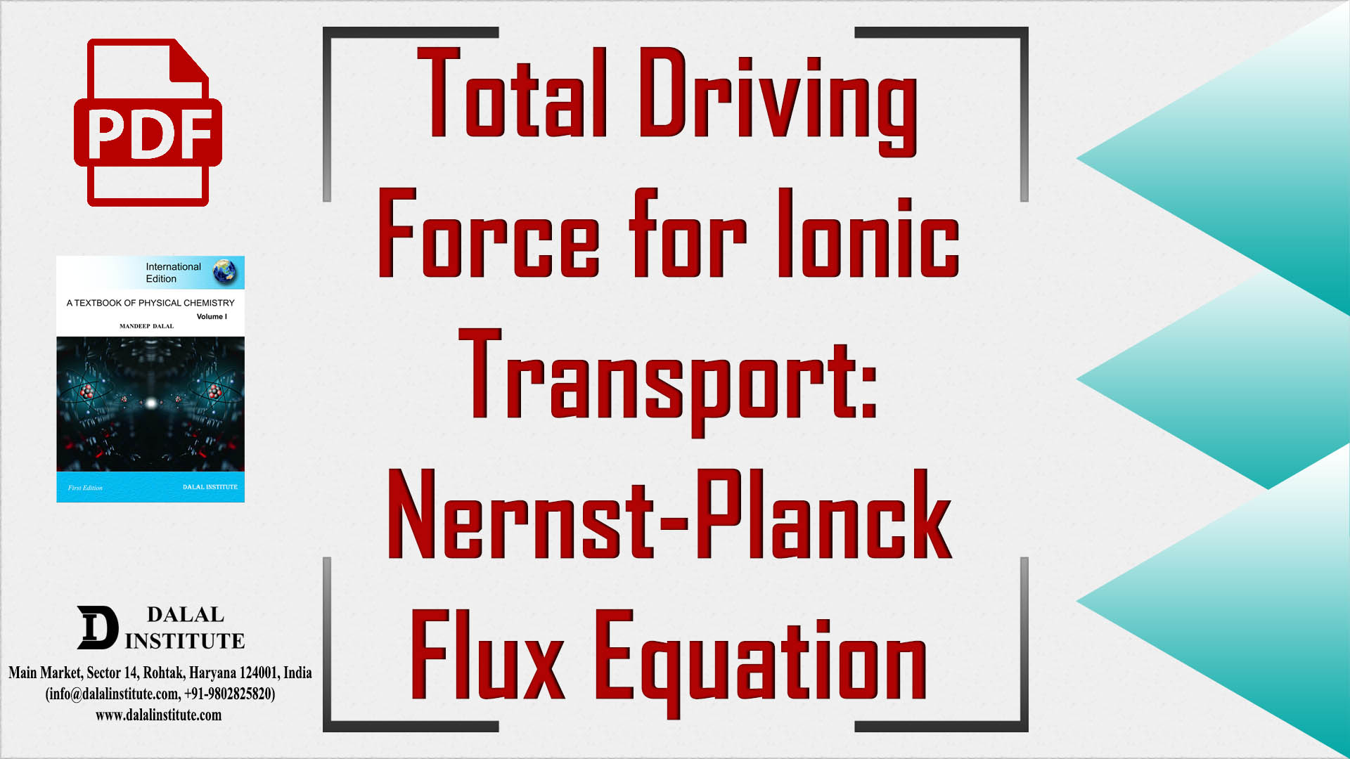 total-driving-force-for-ionic-transport-nernst-planck-flux-equation